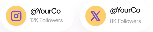 Multiple social media platforms icons